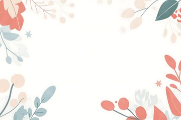 autumn watercolor frame, background. watercolor flowers frame, background for design, pastel bohemian colors.