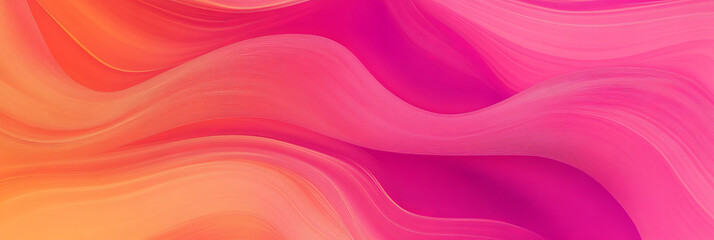 Fototapeta premium Dynamic Swirling Waves of Pink, Orange, and Yellow Creating Energy and Movement in Abstract Art for Digital Backgrounds and Design Projects