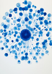 Light Blue Watercolor Background with Textured Paper Effect - High Resolution Vertical Wallpaper in Sky Blue and White Tones