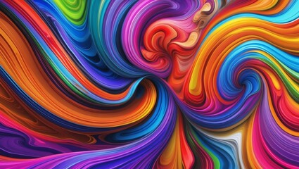Vibrant abstract background with colorful swirling patterns