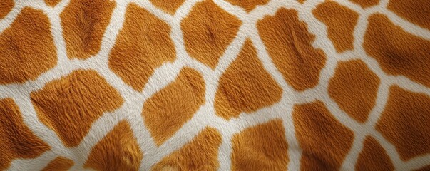 Giraffe skin texture isolated. Close-up giraffe pattern. Wild Animal fur. Giraffe spots. Realistic giraffe skin. Giraffe design texture. Wild Animal texture. Detailed Giraffe Skin for Designers.