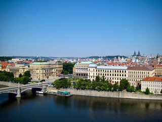 Riverside City View with Historic Buildings (Prague, Czechia)
