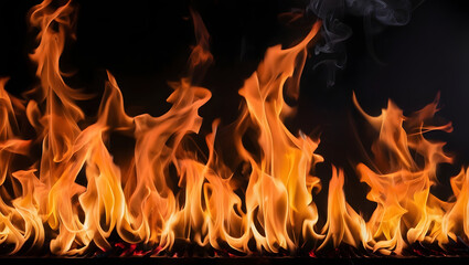 fire in the fireplace desktop background 
