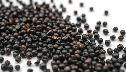 Black Seeds: A Close-Up Study of Dark, Scattered Grains