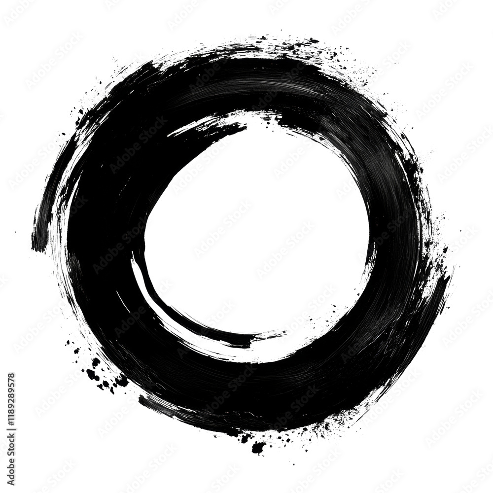 Aufkleber abstract water swirl circular design element