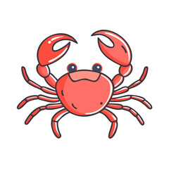 crab vector icon, crab vector illustration - simple illustration of crab, perfect for logos,and crab -themed designs.