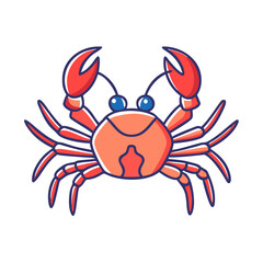 crab vector icon, crab vector illustration - simple illustration of crab, perfect for logos,and crab -themed designs.