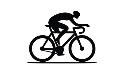 cycle Vector, Flat bicycle icon, bicycle silhouette vector white background