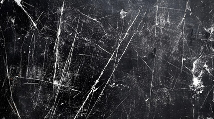 An old surface texture featuring white scratches on a black background.