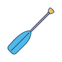 kayak paddle vector icon, kayak paddle vector illustration - simple illustration of kayak paddle, perfect for logos,and kayak paddle -themed designs.
