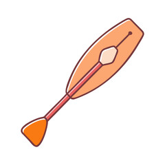 kayak paddle vector icon, kayak paddle vector illustration - simple illustration of kayak paddle, perfect for logos,and kayak paddle -themed designs.
