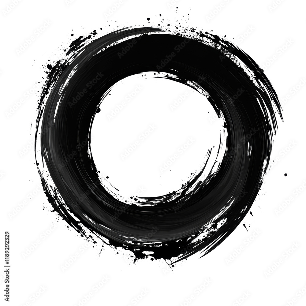 Poster Abstract swirling water creating a circular frame