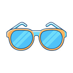 sunglasses vector icon, sunglasses vector illustration - simple illustration of sunglasses, perfect for logos,and sunglasses -themed designs.