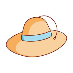 sun hat vector icon, sun hat vector illustration - simple illustration of sun hat, perfect for logos,and sun hat -themed designs.