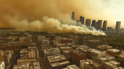 Wildfire Smoke Reaches Downtown Skyline