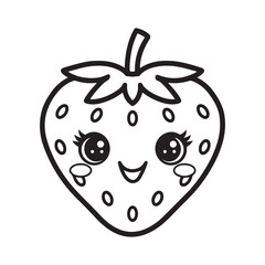 kawaii food Coloring page, Bold and easy Coloring Page, kawaii coloring page, Kawaii Drink Coloring Page, cute kawaii food and drink Coloring Page, line art, black and white image