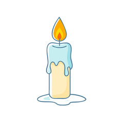 candle vector icon, candle vector illustration - simple illustration of candle, perfect for logos,and candle -themed designs.