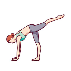 half moon pose ardha chandrasana icon, half moon pose ardha chandrasana vector,