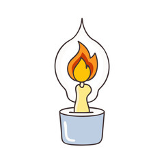 inner light flame vector icon, inner light flame vector illustration - simple illustration of inner light flame, perfect for logos,and inner light flame -themed designs.