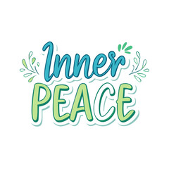inner peace text vector icon, inner peace text vector illustration - simple illustration of inner peace text, perfect for logos,and inner peace text -themed designs.