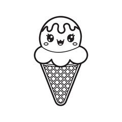 kawaii food Coloring page, Bold and easy Coloring Page, kawaii coloring page, Kawaii Drink Coloring Page, cute kawaii food and drink Coloring Page, line art, black and white image