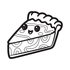 kawaii food Coloring page, Bold and easy Coloring Page, kawaii coloring page, Kawaii Drink Coloring Page, cute kawaii food and drink Coloring Page, line art, black and white image