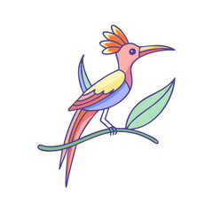 bird of paradise vector icon, bird of paradise vector illustration - simple illustration of bird of paradise, perfect for logos,and bird of paradise -themed designs.