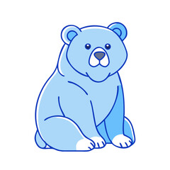 bear vector icon, bear vector illustration - simple illustration of bear, perfect for logos, and bear -themed designs.