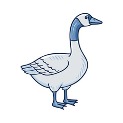 canadian goose vector icon, canadian goose vector illustration - simple illustration of canadian goose, perfect for logos, and canadian goose -themed designs.