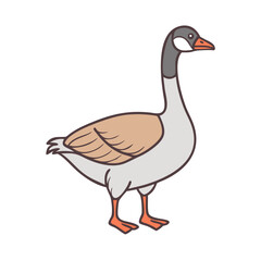 Obraz premium canadian goose vector icon, canadian goose vector illustration - simple illustration of canadian goose, perfect for logos, and canadian goose -themed designs.