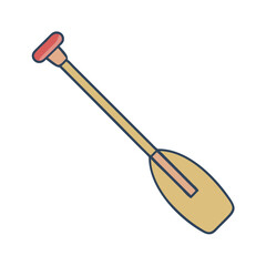 canoe paddle vector icon, canoe paddle vector illustration - simple illustration of canoe paddle, perfect for logos, and canoe paddle -themed designs.
