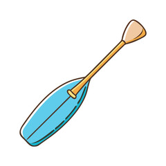 canoe paddle vector icon, canoe paddle vector illustration - simple illustration of canoe paddle, perfect for logos, and canoe paddle -themed designs.