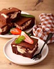 Cream cheese brownie bars