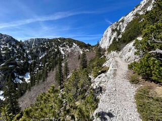 Premuzic hiking trail or Premuzic Trail - Northern Velebit National Park, Croatia or Premuzic-Wanderweg or Premuzic's Trail (Pješački planinarski put Premužićeva staza - NP Sjeverni Velebit, Hrvatska)
