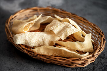 Roasted papad is an Indian traditional started food
