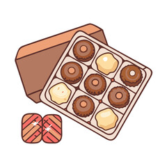 box of assorted chocolates icon