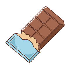 chocolate bar vector icon, chocolate bar vector illustration - simple illustration of chocolate bar, perfect for logos, and chocolate bar -themed designs.