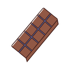 chocolate bar vector icon, chocolate bar vector illustration - simple illustration of chocolate bar, perfect for logos, and chocolate bar -themed designs.