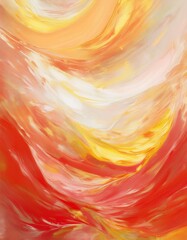 Generated image　絵具の背景、情熱的な空