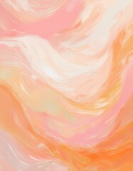 Pink and orange abstract background 夕焼け空の抽象パステル画背景