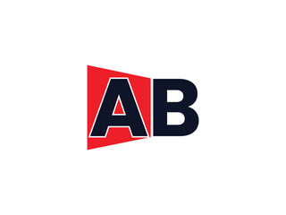 creative AB logo design, Logotype BA initial-based vector icon. 