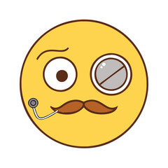 face with monocle vector icon, face with monocle vector illustration - simple illustration of face with monocle, perfect for logos, and face with monocle -themed designs.
