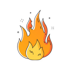 fire vector icon, fire vector illustration - simple illustration of fire, perfect for logos, and fire -themed designs.