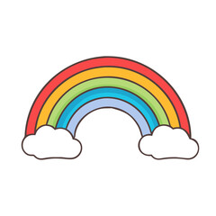 rainbow vector icon, rainbow vector illustration - simple illustration of rainbow, perfect for logos, and rainbow -themed designs.