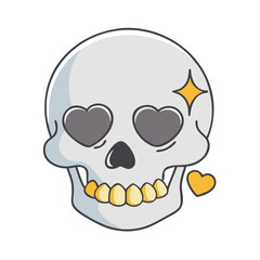 skull vector icon, skull vector illustration - simple illustration of skull, perfect for logos, and skull -themed designs.