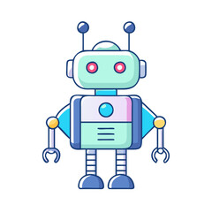 robot vector icon, robot vector illustration - simple illustration of robot, perfect for logos, and robot -themed designs.