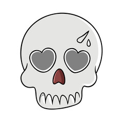 skull vector icon, skull vector illustration - simple illustration of skull, perfect for logos, and skull -themed designs.