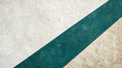 Fototapeta premium Abstract Textured Diagonal Lines In Teal White Beige