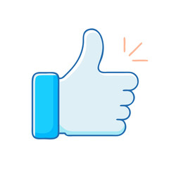 thumbs up vector icon, thumbs up vector illustration - simple illustration of thumbs up, perfect for logos, and thumbs up -themed designs.