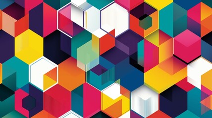 六角形の背景画像